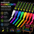 Marqueurs fluorescents tableau noir 