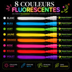 Marqueurs fluorescents tableau noir 