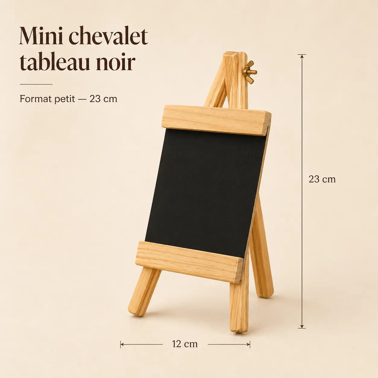 Mini chevalet de table tableau noir 