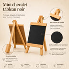 Mini chevalet de table tableau noir 