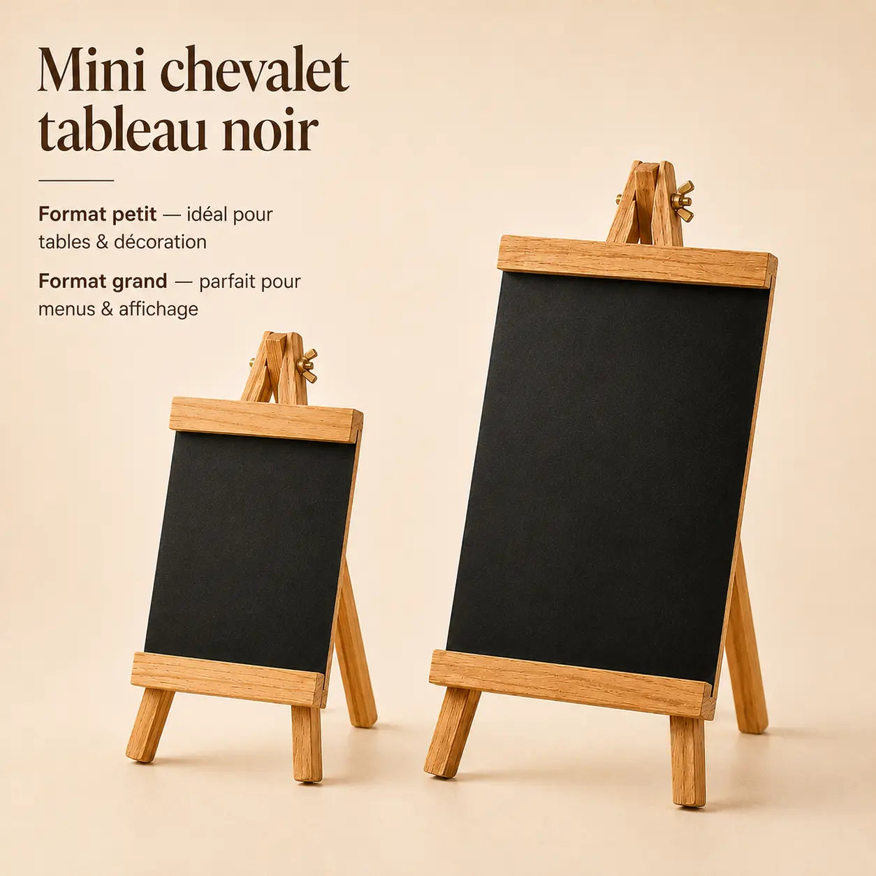 Mini chevalet de table tableau noir 