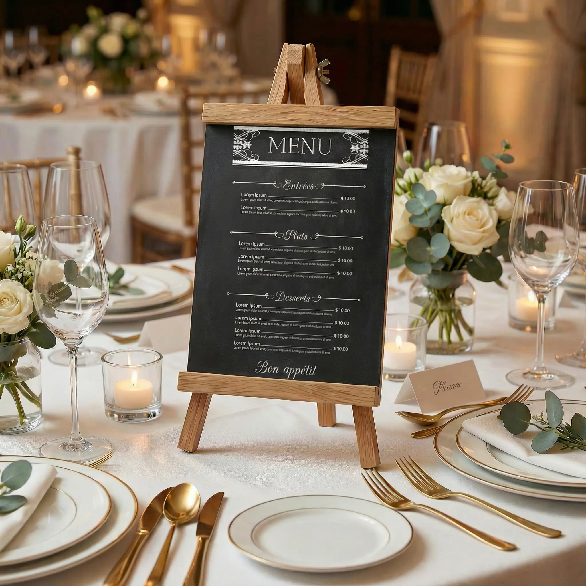 Mini chevalet de table tableau noir