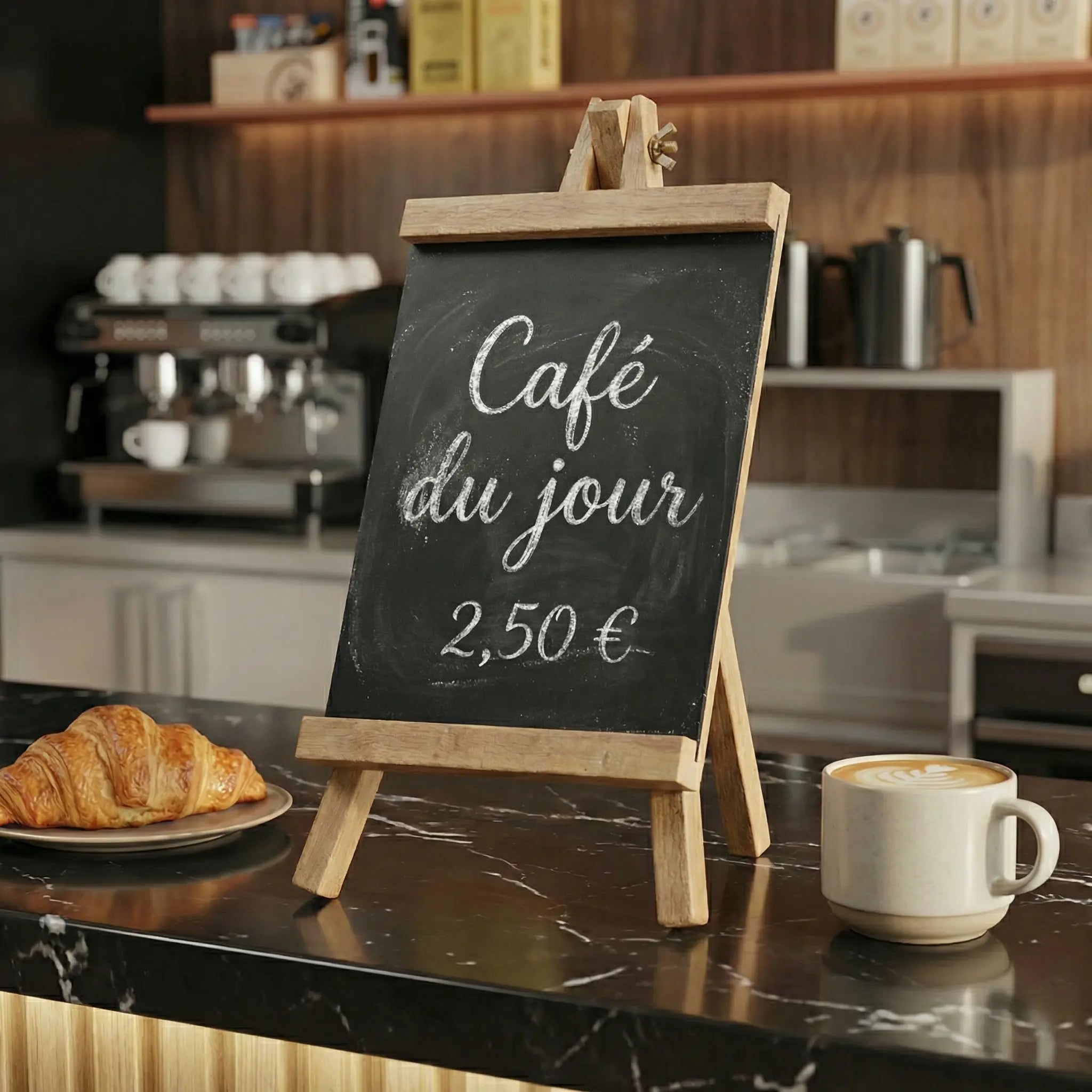 Mini chevalet de table tableau noir