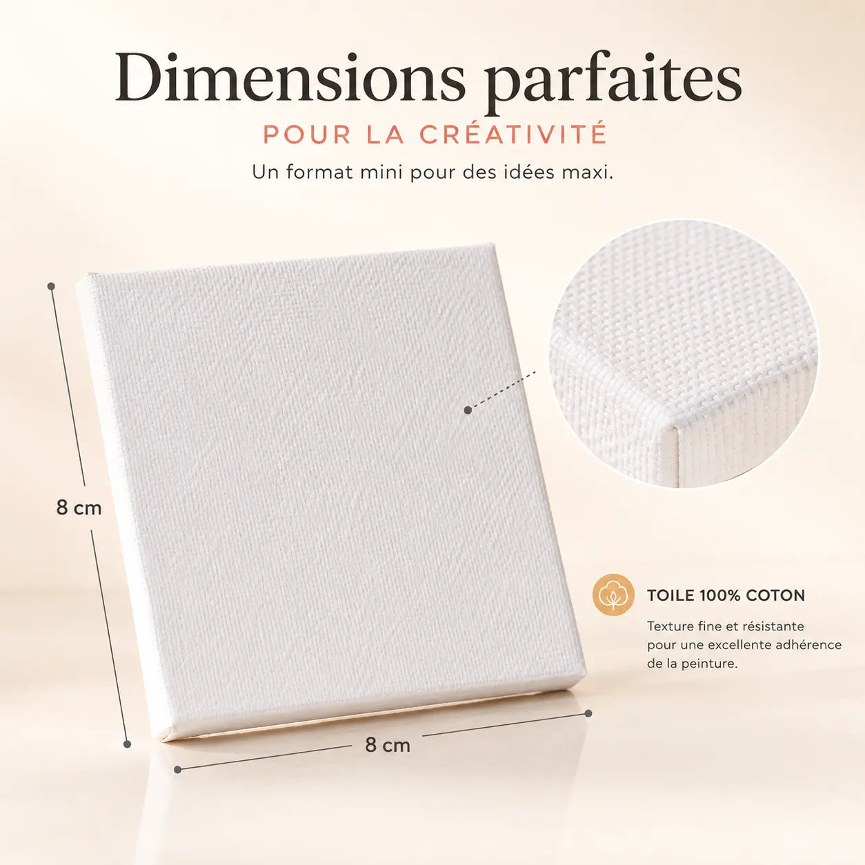 Mini toiles lot de 25 