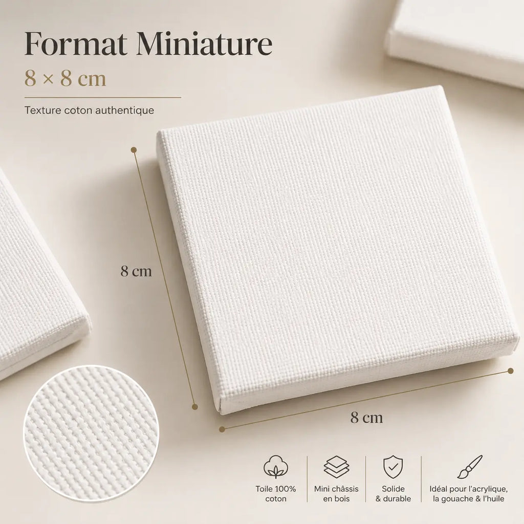 Mini toiles lot de 25 