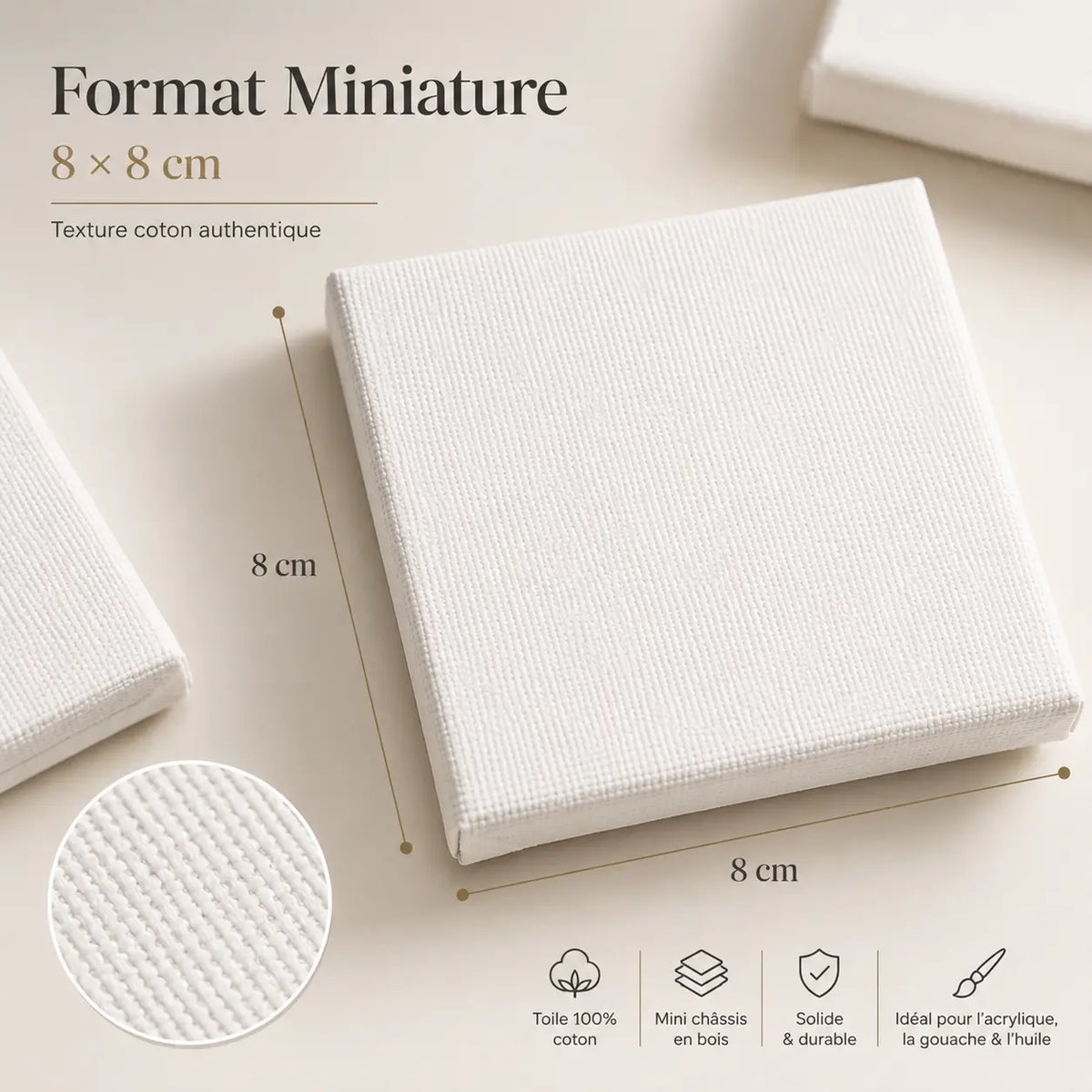 Mini toiles lot de 25 