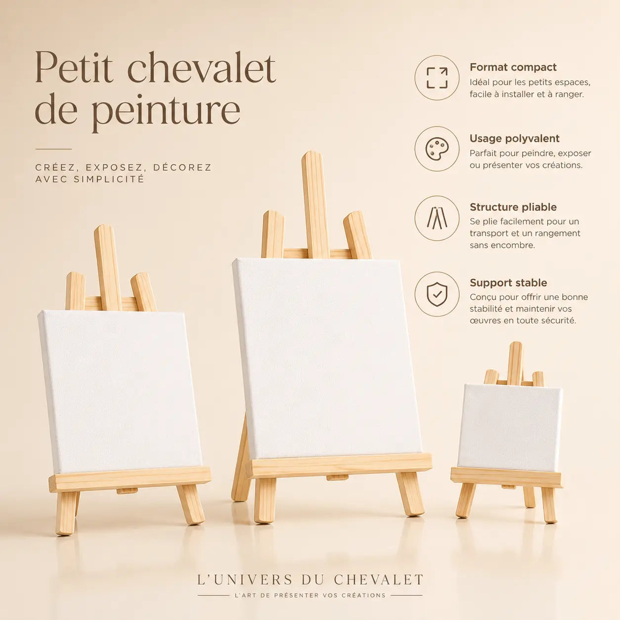 Petit chevalet de peinture 