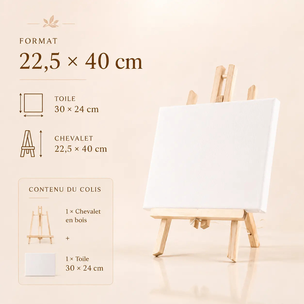 Petit chevalet de peinture 