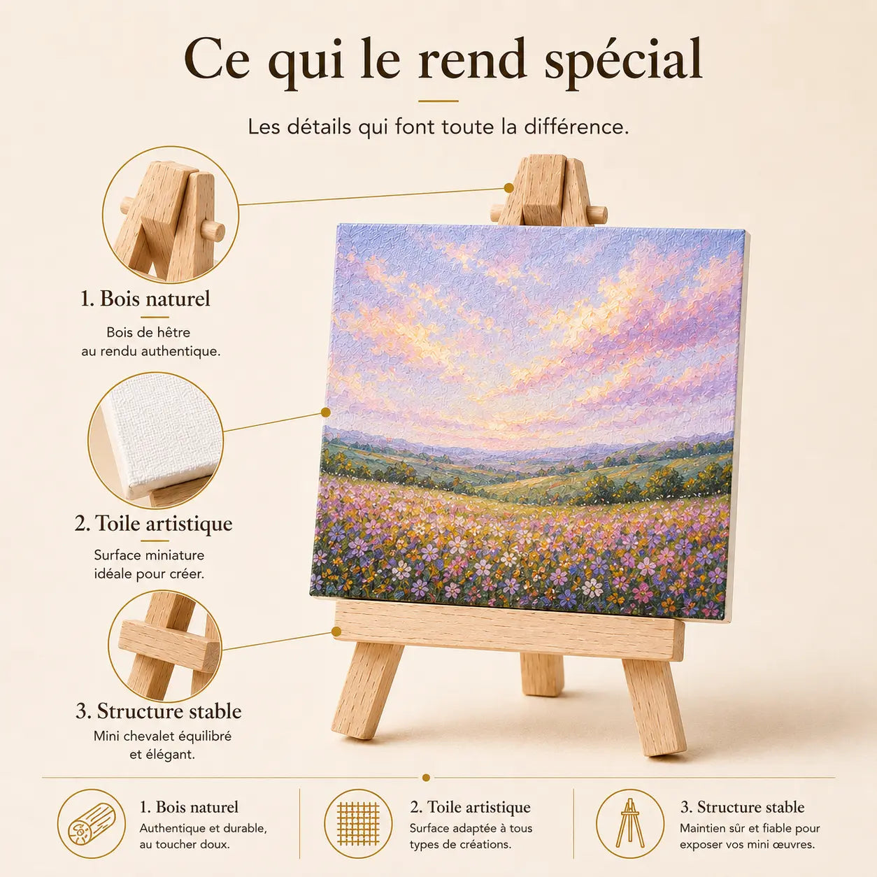 Petit chevalet de table 