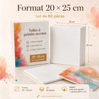 Toiles à peindre pour acrylique, huile et aquarelle