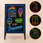 Chevalet publicitaire LED stop-trottoir