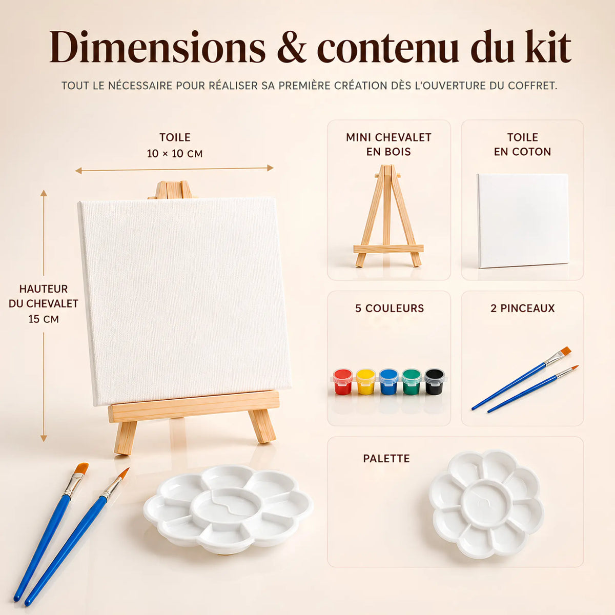 Chevalet kit peinture pour enfant 
