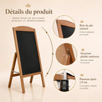 chevalet d'exterieur tableau noir en bois 