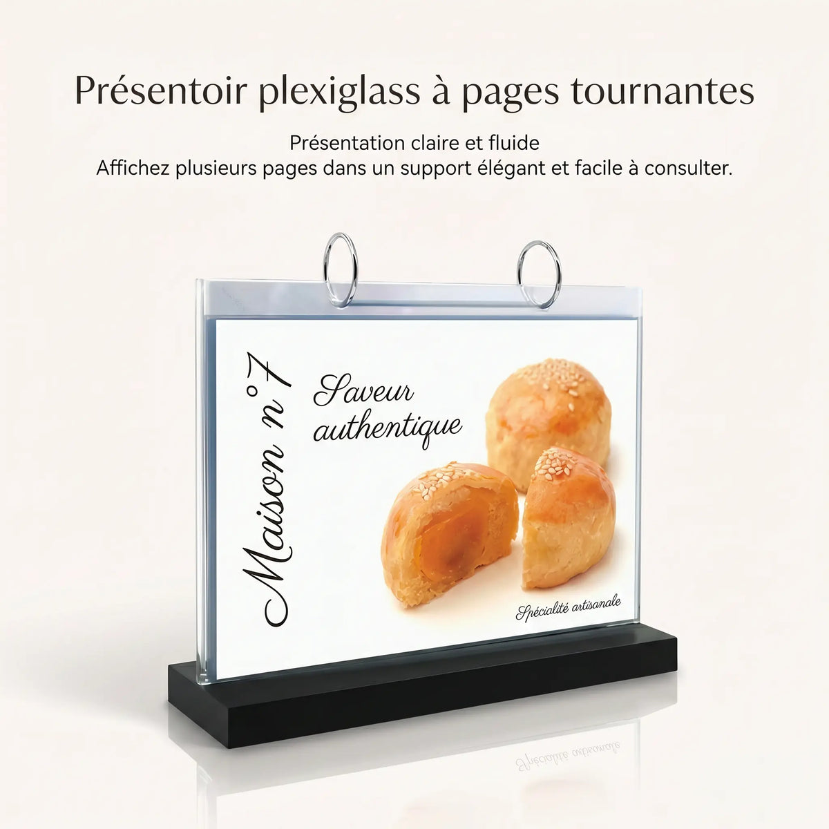 chevalet plexiglass A4 - A5 - A6 