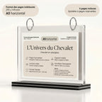 chevalet plexiglass A4 - A5 - A6 