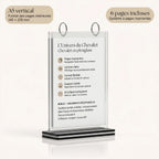 chevalet plexiglass A4 - A5 - A6 