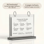 chevalet plexiglass A4 - A5 - A6 