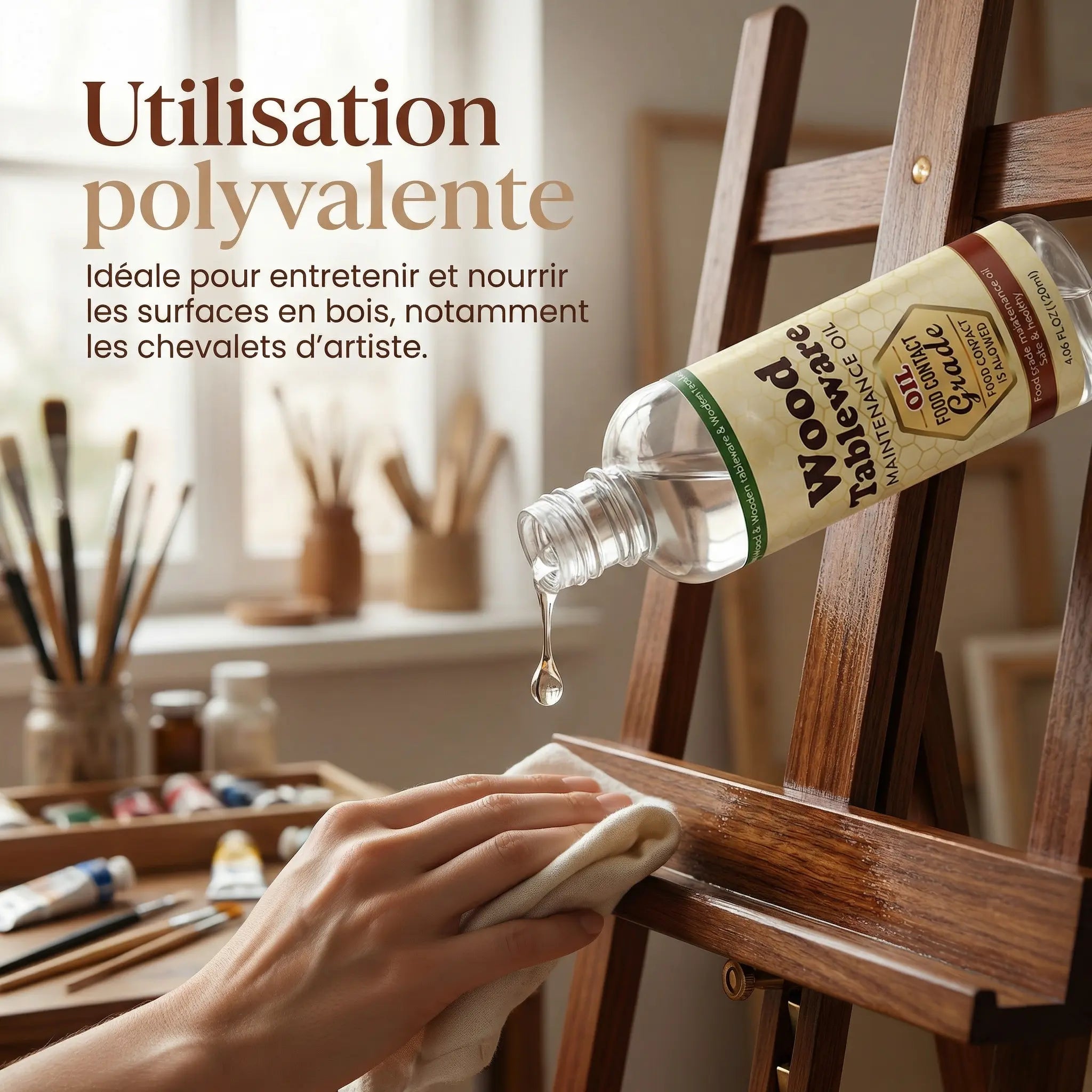 huile d'entretien pour chevalet 