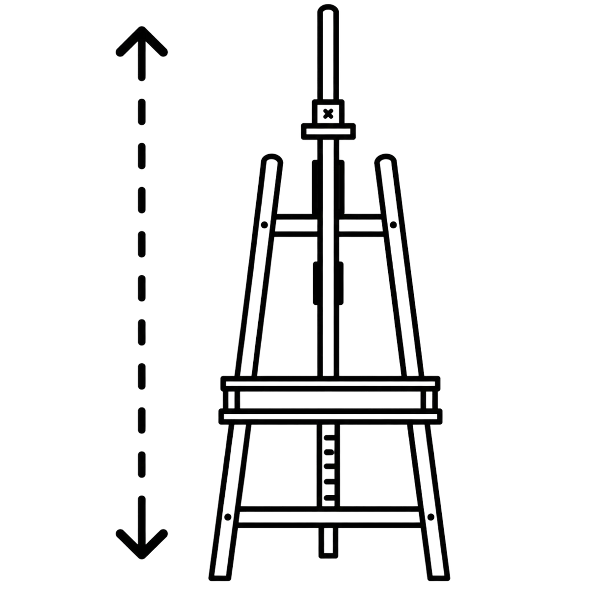 Chevalet a hauteur reglable