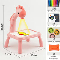Chevalet pour enfant avec projecteur 