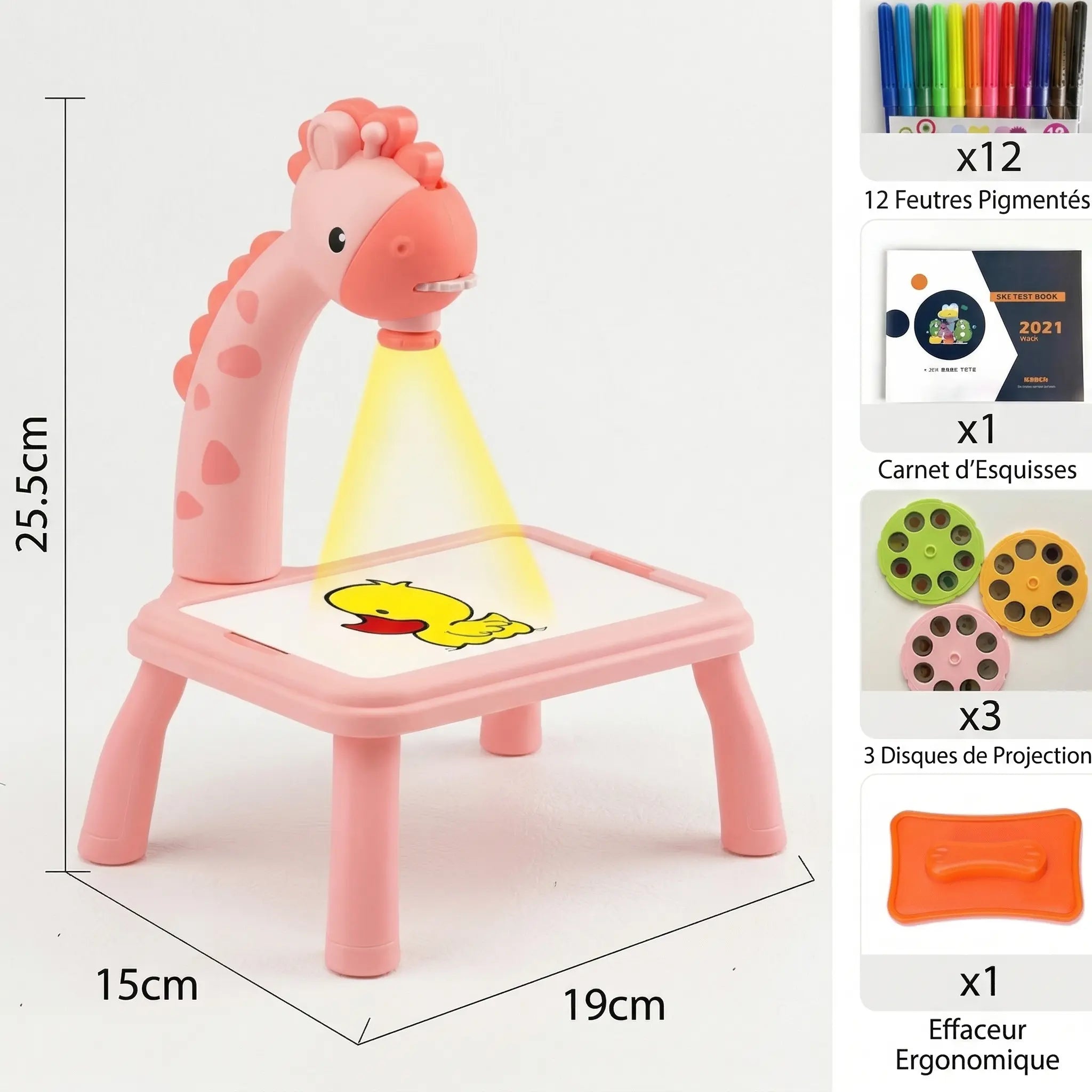 Chevalet pour enfant avec projecteur 