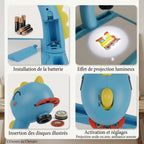 Chevalet pour enfant avec projecteur 